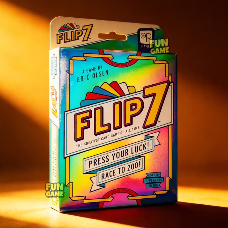 Jogo De Cartas Portátil Flip 7 : Pressione Sua Sorte E Corrida Para 200 Pontos-Divertido De Festa Em Família Maiores De 