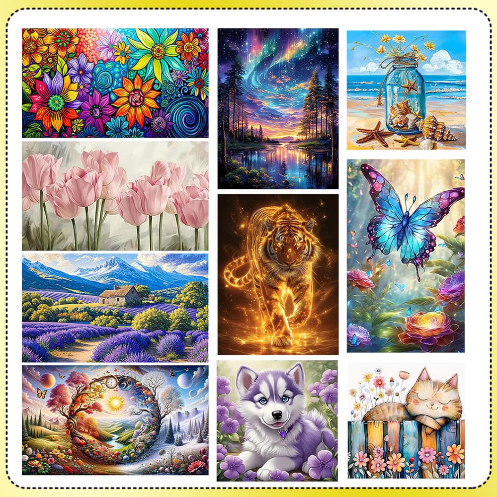Pintura com diamantes quadrados pintura de decoração de parede para casa pintura com diamantes 5D pintura artesanal DIY
