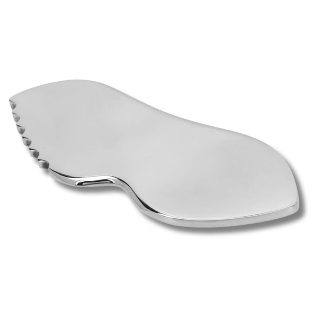 Placa De Massagem Guasha Ferramenta De Raspagem De Aço Inox Guacha Massagem Facial Drenagem Skincare Anti Idade