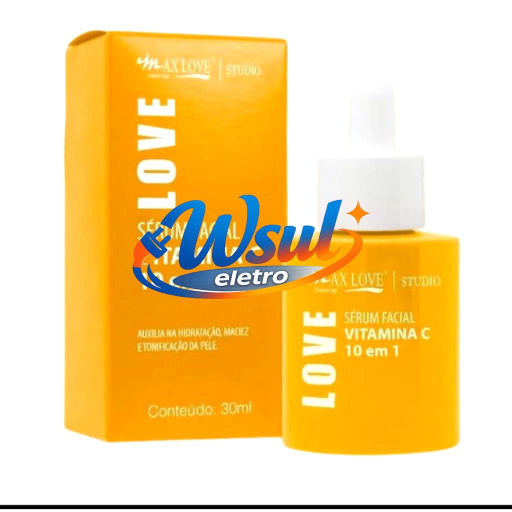 ✨ Sérum Facial Vitamina C 10 em 1 Max Love – Antioxidante, Clareador e HidratanteY6UG