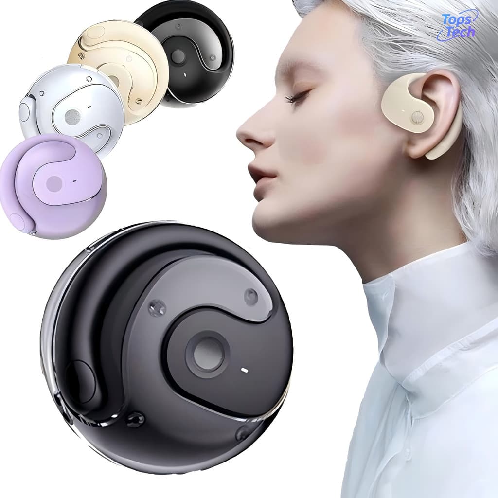 TWS Ergonômico Fone de ouvido Bluetooth Sem fio Suporte Orelha Pendurada Anti-queda
