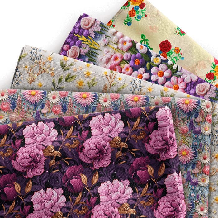 Tecido Tricoline Digital Estampas Variadas Florais Flores 100% Algodão Patchwork Qualidade Superior