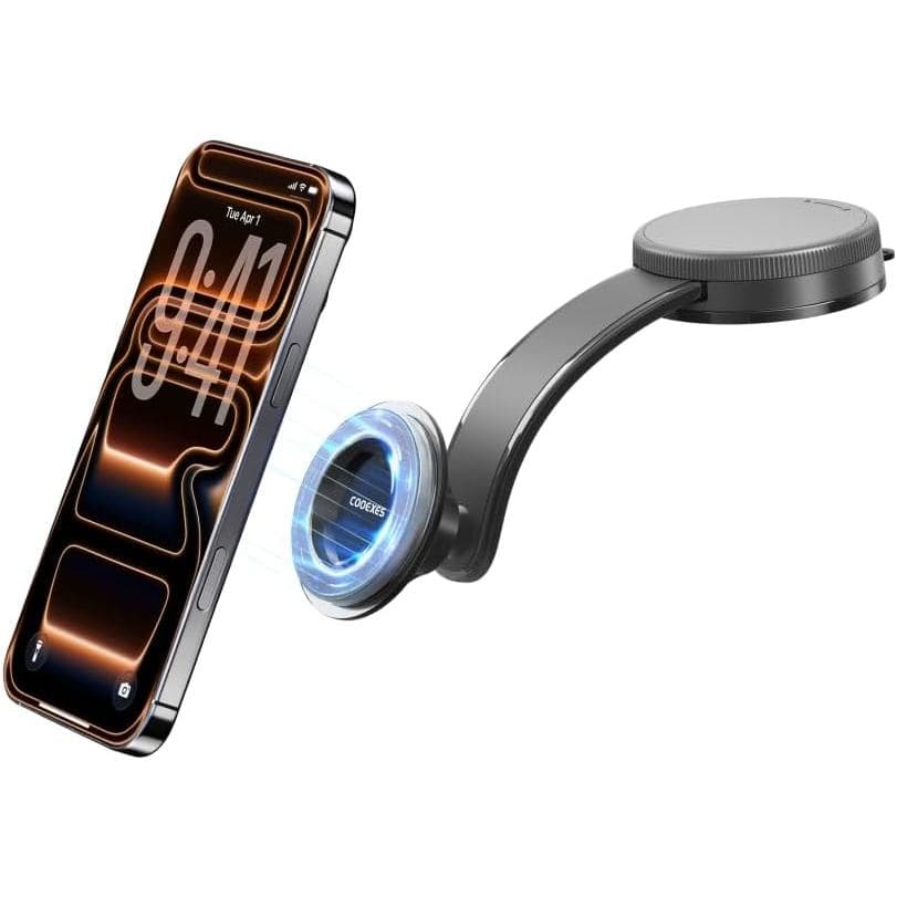 Suporte de Telefone MagSafe para Carro, Suporte Magnético para Carro com Rotação de 360 Graus ° Suporte de Sucção a Vácu