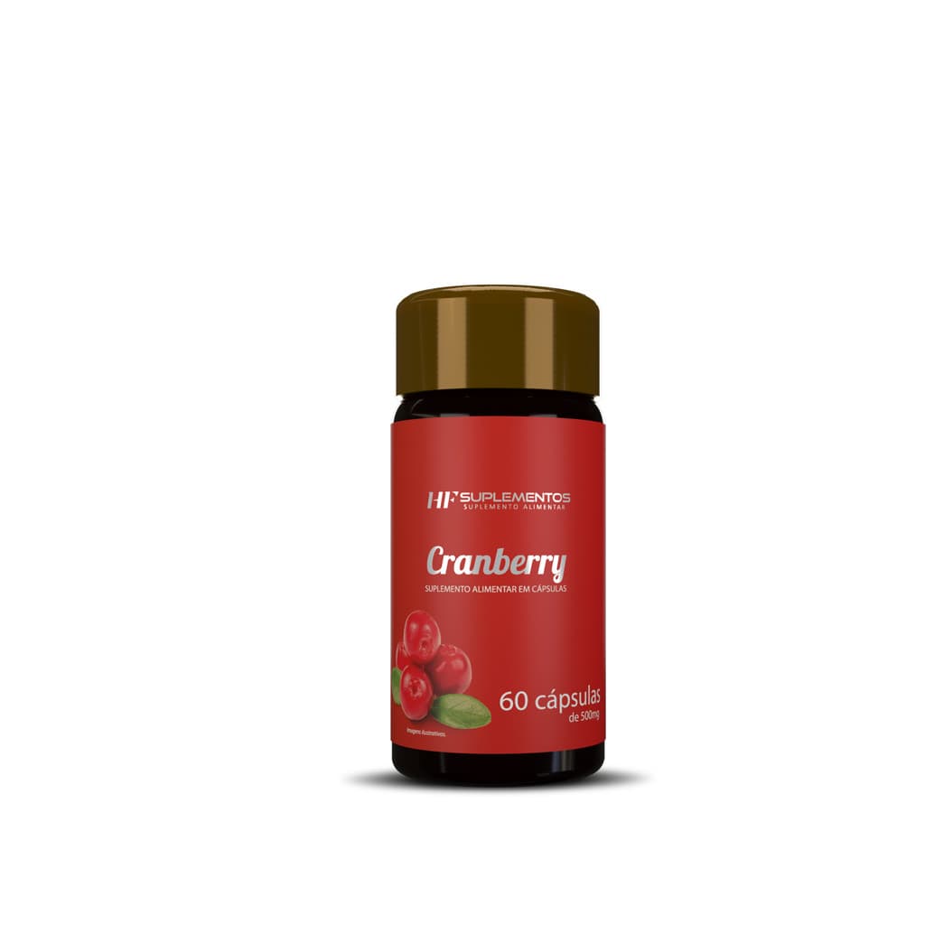 Cranberry 60 Cápsulas + Vitaminas A, C e Zinco – Suplemento Natural de Bem-Estar – HF Suplementos