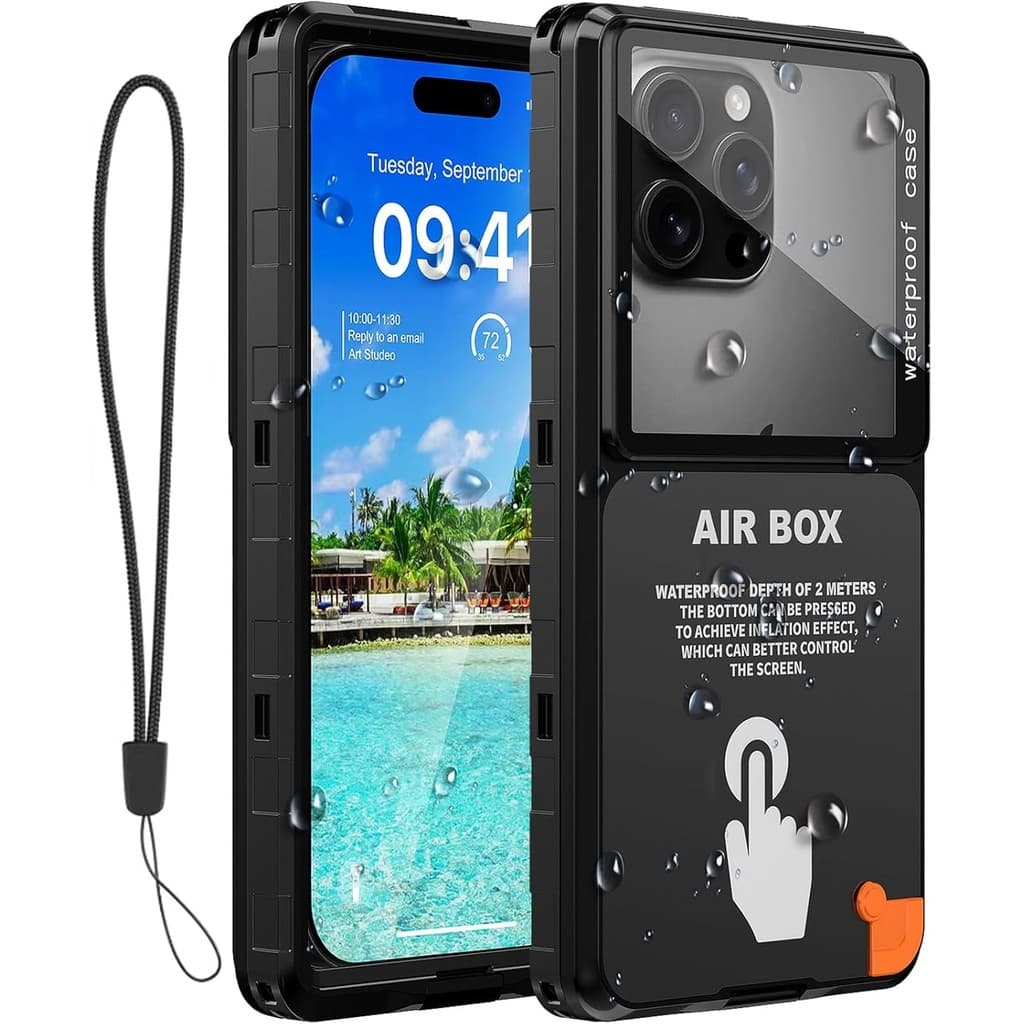 Capa De Telefone À Prova D'água , De Mergulho Subaquático Para iPhone 17/16/15/14/13 Pro Max , Samsung Galaxy S25/S24/S2