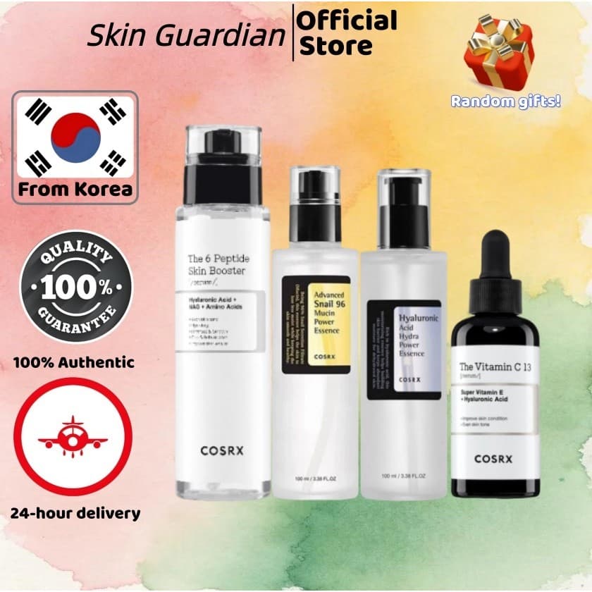 [COSRX] Soro Vitamina C 13 20ml/Intensificador 150ml/Power Essence 100ml/Essência De Caracol Mucina 100ml