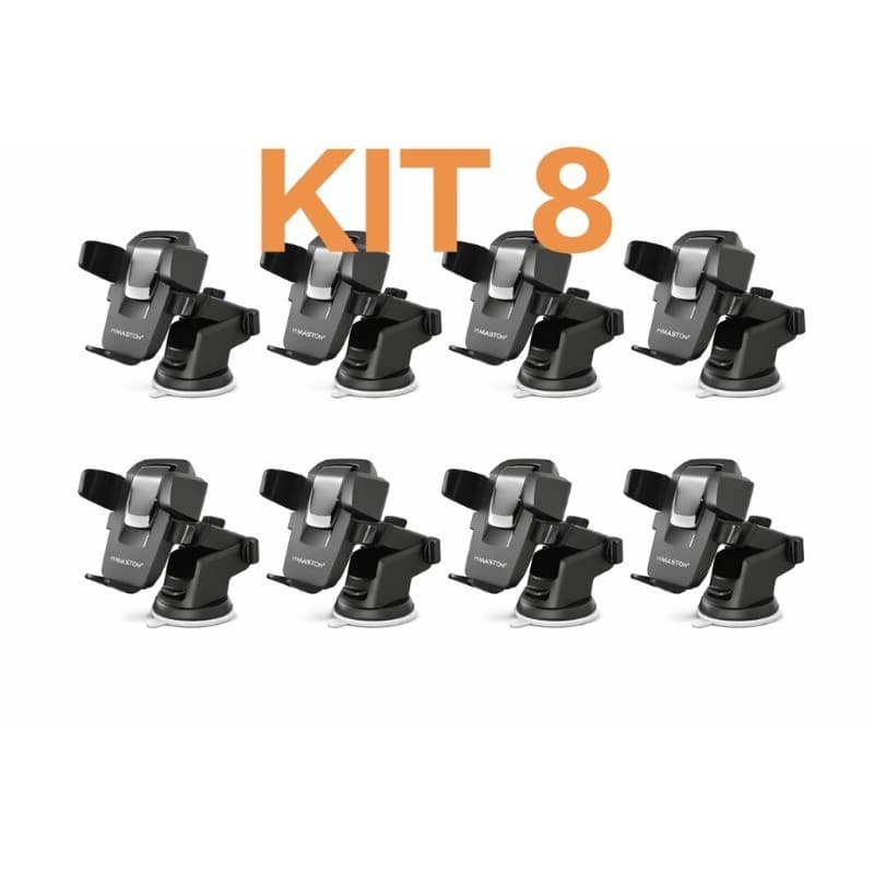 Kit 8 Suporte Celular Carro GPS Suporte para Celular Carro Ventosa Ajustável