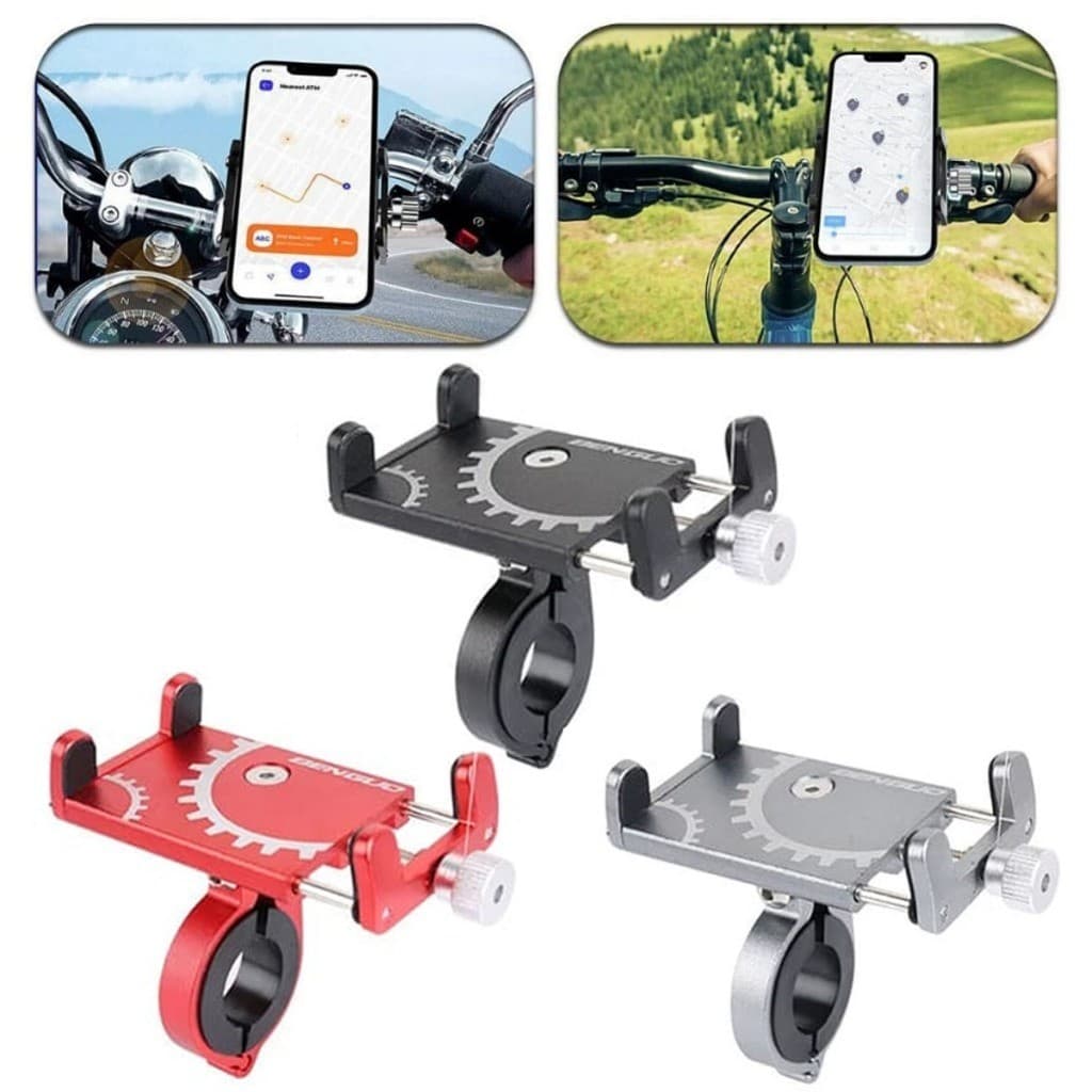 Suporte para Celular GPS Motocicleta e Bicicleta Alumínio Anticorrosivo sem Furação