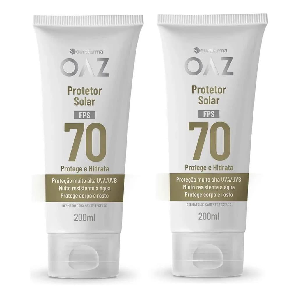 KIT C/ 2 PROTETOR SOLAR OAZ 200ML