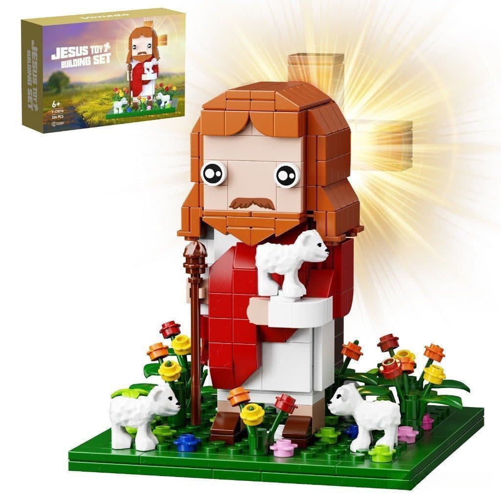Compatível com brinquedos de blocos de montar infantis Lego Jesus e decorações de blocos de montar XGGW