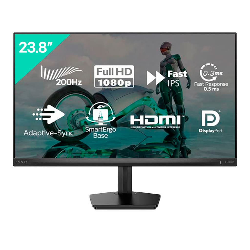 Monitor Gamer Philips EVNIA 23,8" 200Hz 0,3Ms IPS Full HD Bivolt