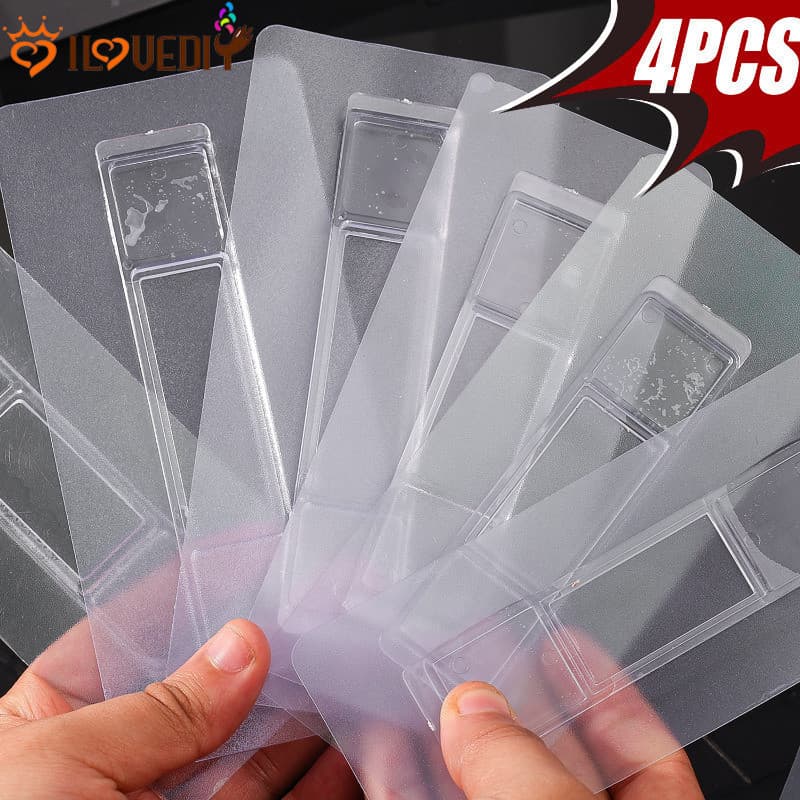 4-Pack de Fita Autoadesiva - Gancho de Parede Forte - Ganchos de Prateleira Adesivos - Suporte Transp5345