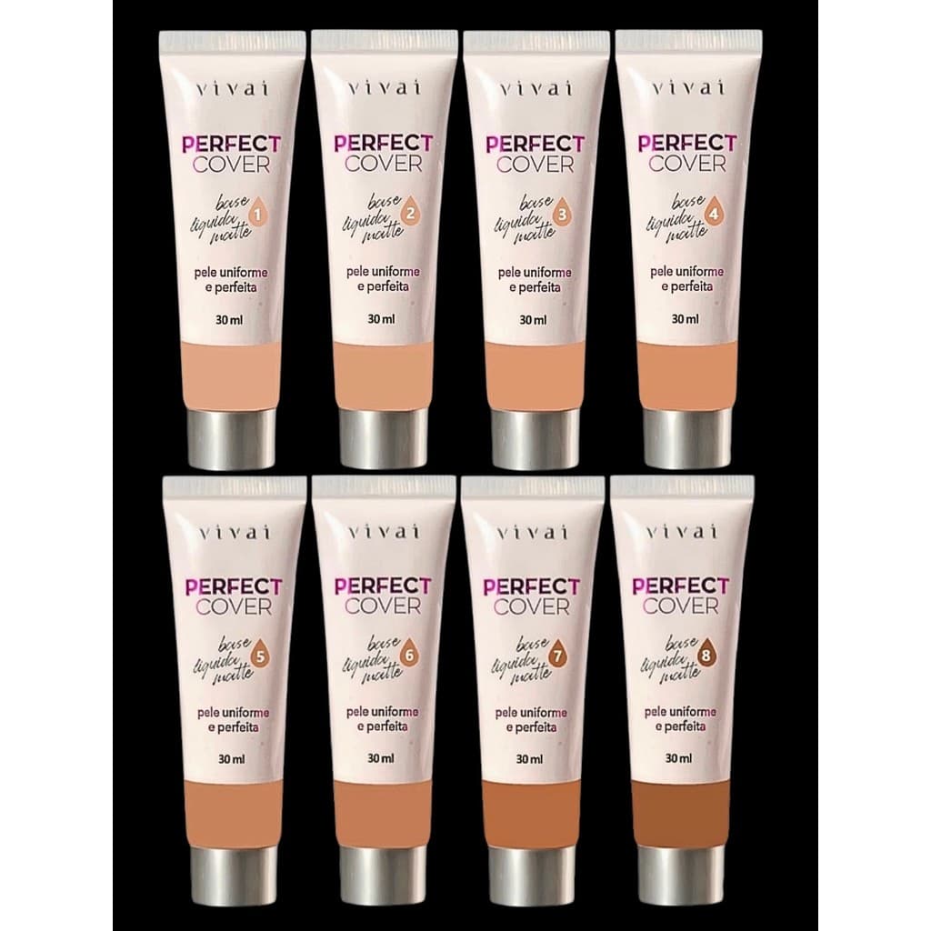 BASE LIQUIDA PERFECT COVER VIVAI  - MATTE - PELE UNIFORME