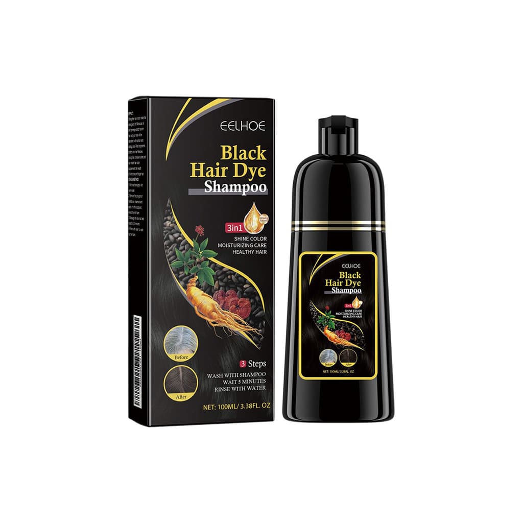Eelhoe shampoo Branco A Preto 1 Unidade De Extrato Hidratante , Limpeza , Cuidados Com Os Cabelos Pretos Suaves