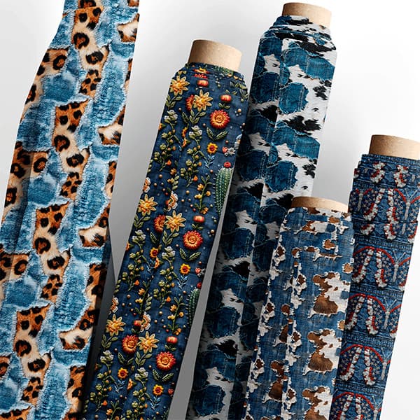 Tecido Sarja Impermeável Jeans 100% Algodão Costura Criativa Qualidade Superior Bolsas Luxo Quilting