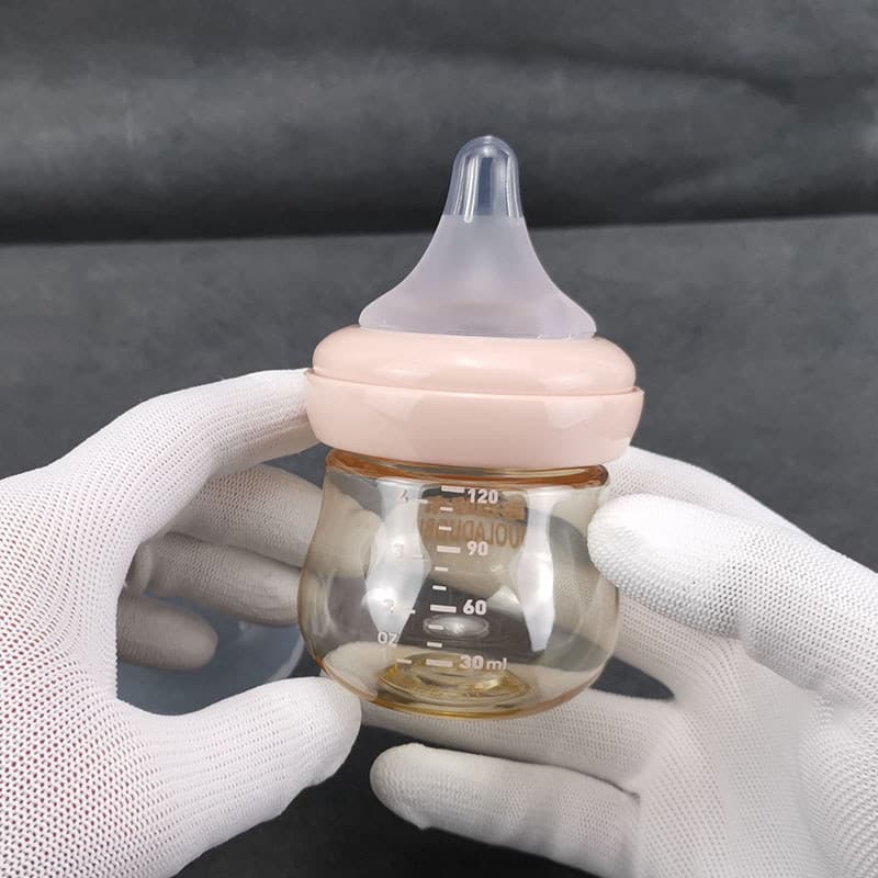 Mamadeira PPSU de grande calibre dedicada para recém-nascidos, 120ml, resistente a choques, bebê recém-nascido, anti-asf