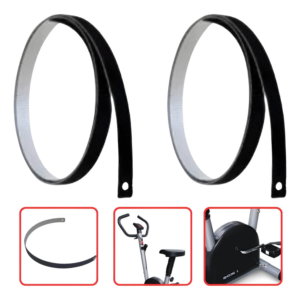 Kit com 2 Cintas De Carga Compatível Para Freio da Bicicleta Ergometrica Kikos Hc 3015