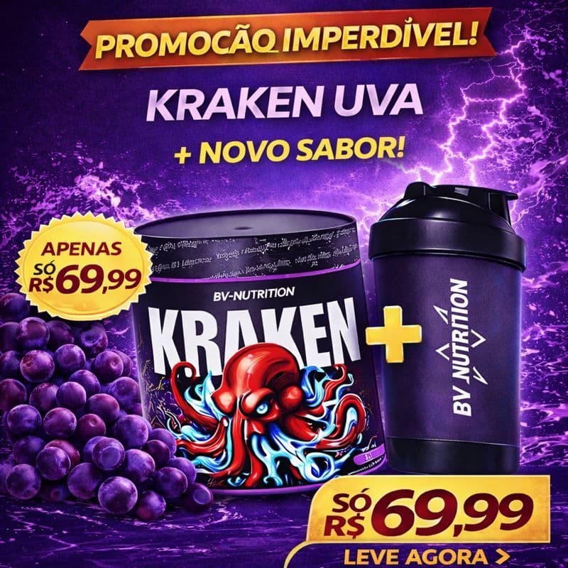 Kraken Pré-Treino – Nova Fórmula | 71 Doses