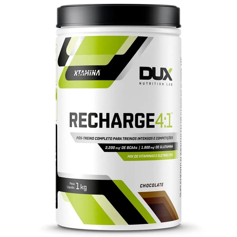 Recharge 4 1 Dux Nutrition 1kg Chocolate Carboidratos Whey Protein