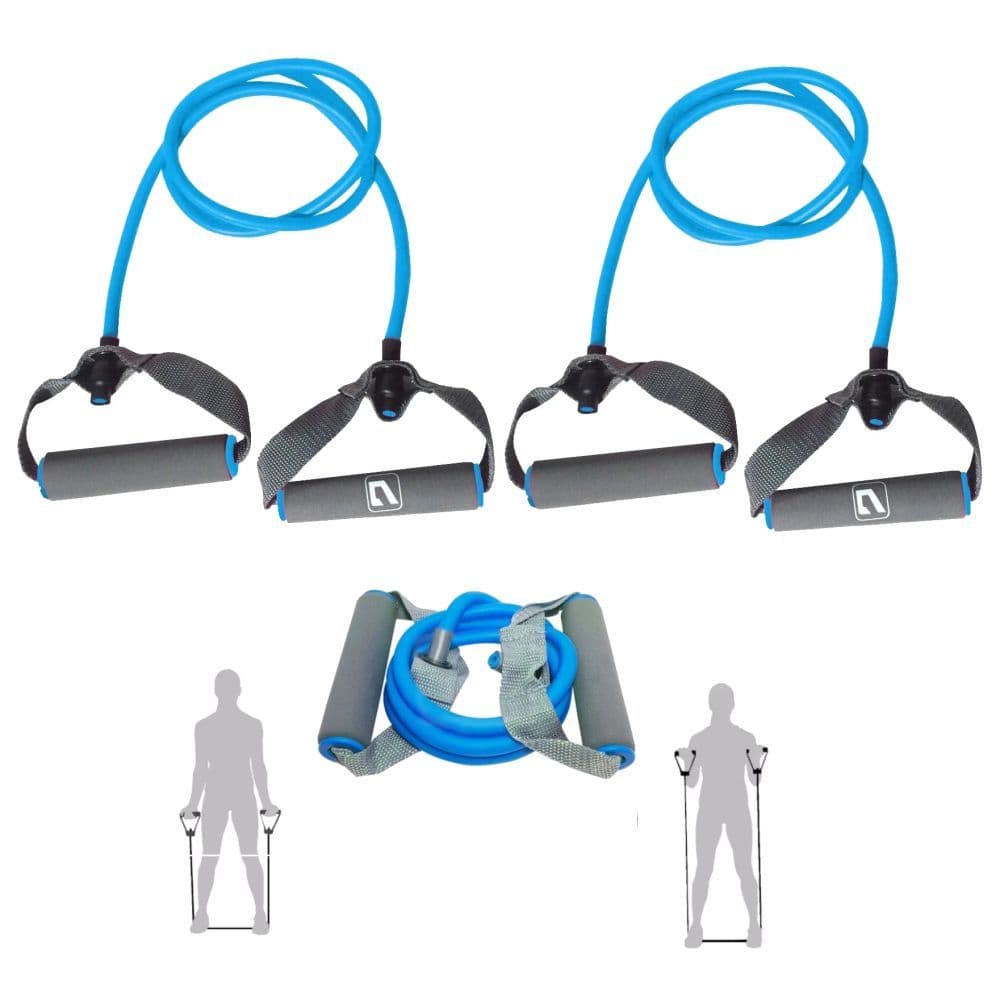 Kit 2 Elásticos 1 Via Treino Musculação Tensão Forte Academia