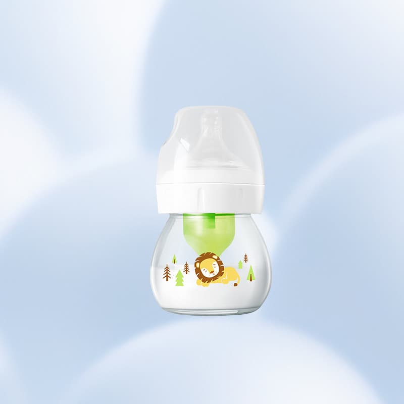 [Exclusivomente para 100 bolhas] Dr. Mamadeira de vidro anticólica para bebê recém-nascido marrom 60ml