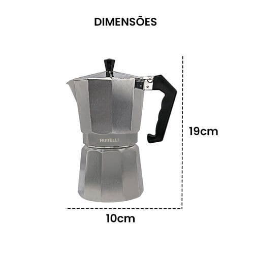 Cafeteira Italiana Alumínio 9 Xícaras Café Expresso Tradicional Rápido