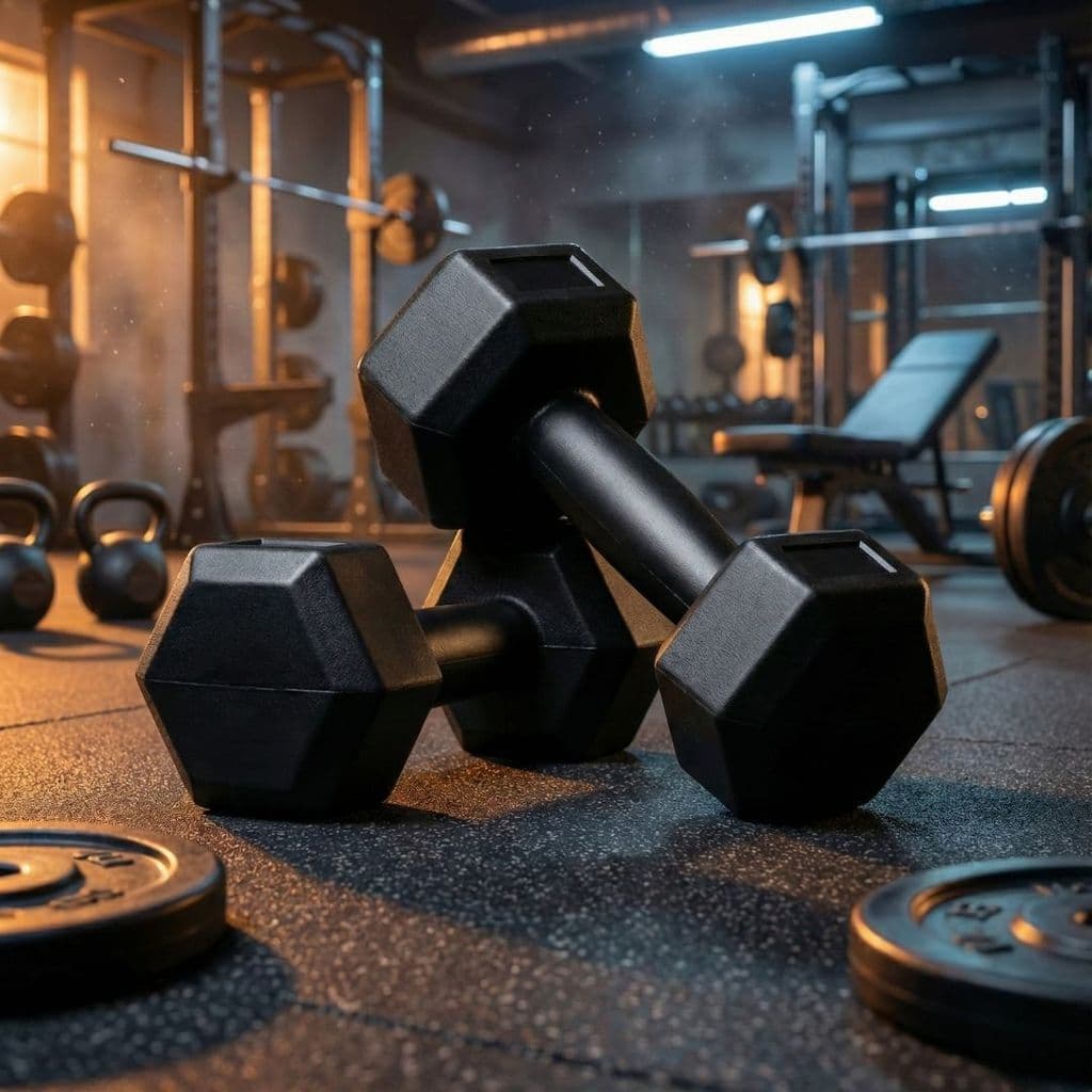 Kit Halteres de Academia 6kg Treino Par de Halteres Peso Musculação Exercício Halter Hexagonal