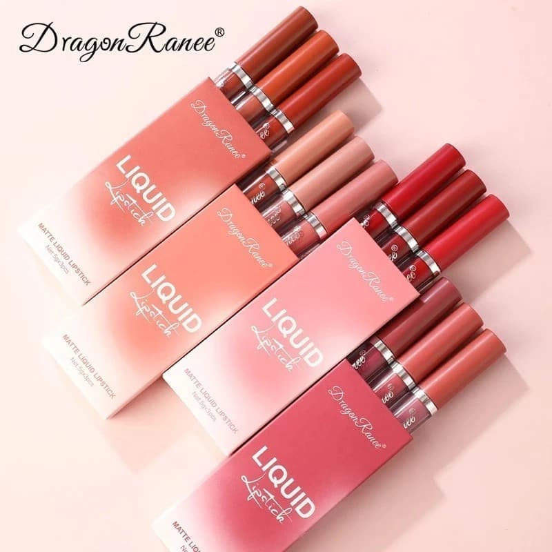 3s Matte Velvet/brilho labial brilhante/batom líquido à prova d'água de longa duração