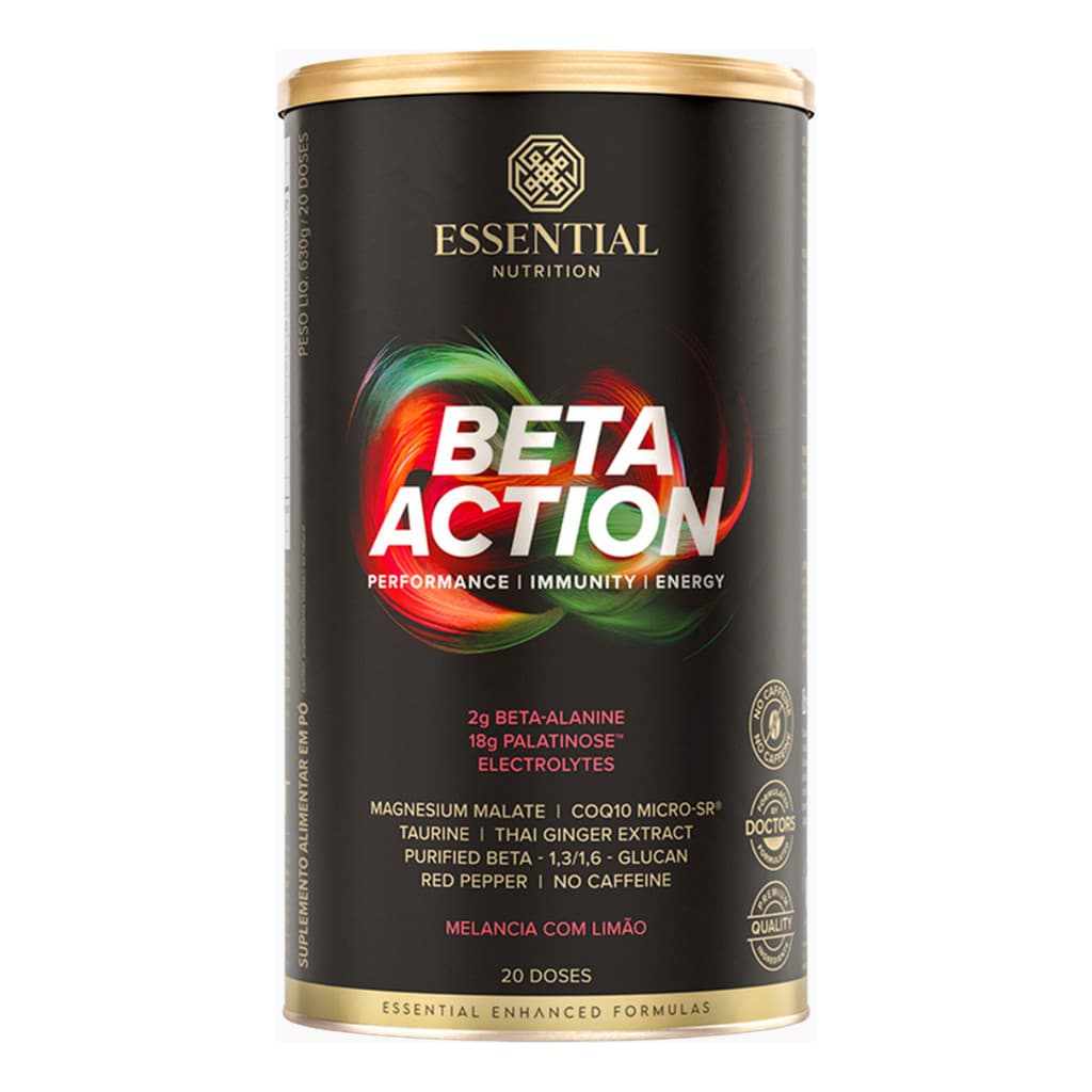 Beta Action Pré Treino Sem Cafeína 630g Essential Nutrition