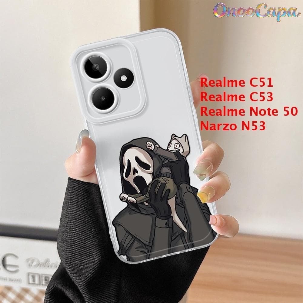 Capa Para Realme C53 C51 Note 50 Narzo N53 Capinha De Silicone Celular Macio Transparente Soft Case   0076 TSY