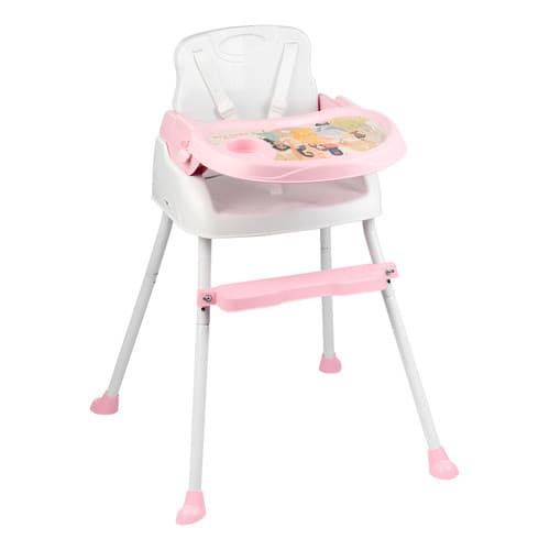 Cadeira De Alimentação Styll Baby 3 Em 1 - Disney Princesas Princesas Rosa-claro