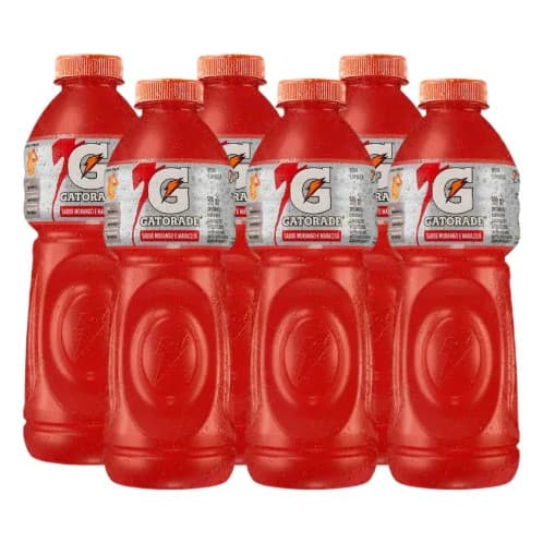 GATORADE MORANGO E MARACUJÁ 500ML PACK COM 6 UNIDADES