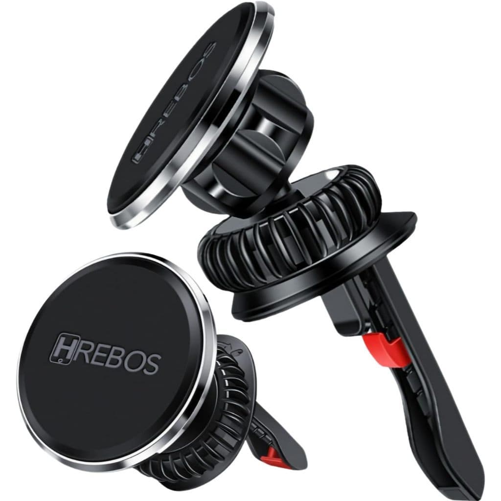 Suporte Magnético de Telefone para Carro com 15 Ímãs N52 de Alta Força, Rotativo de 360 Graus, para Saída de Ar Universa