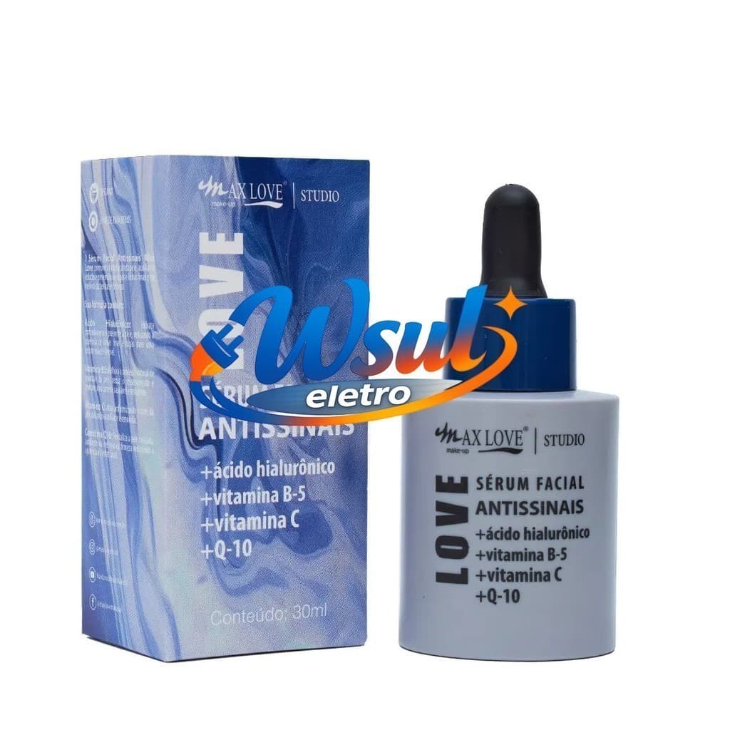 (V)✨ Sérum Facial Antissinais Vitamina C + Q10 Max Love – Firmeza, Luminosidade e RenovaçãoVNRE