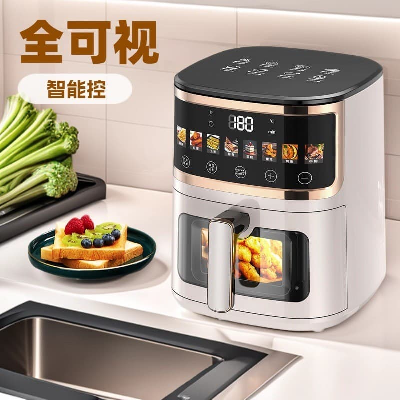 Jinzheng fritadeira de ar doméstica, grande capacidade, sem óleo, forno elétrico multifuncional, fritadeira elétrica, fr