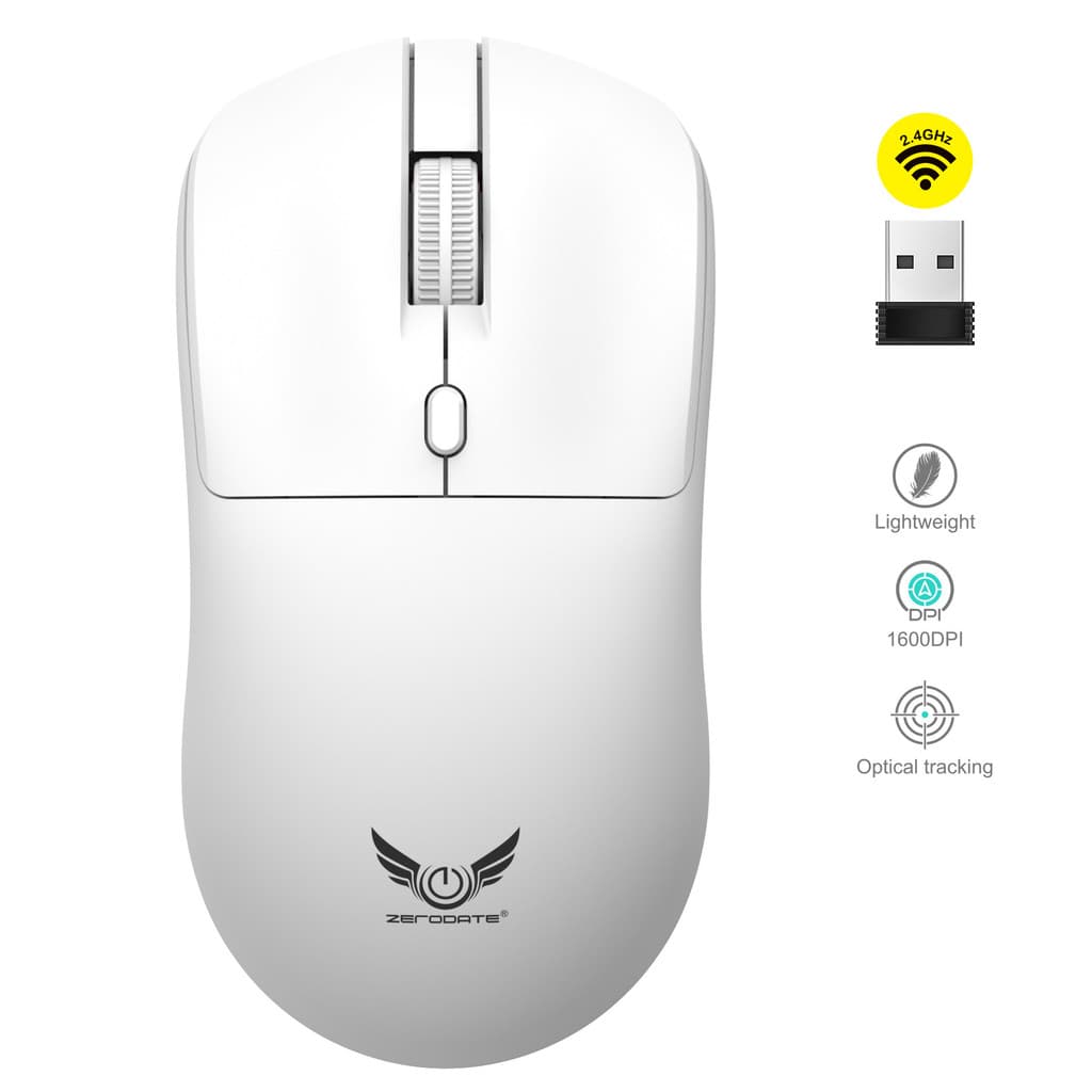 [T2] Mouse 2.4G sem fio Botão de áudio DPI de três velocidades Mouse sem fio leve Tipo de bateria