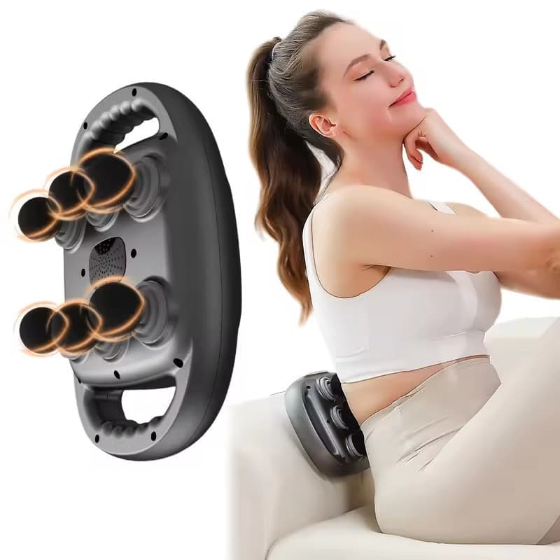 Massageador com 6 Pontas – Pistola de Massagem Muscular Profunda voltikk