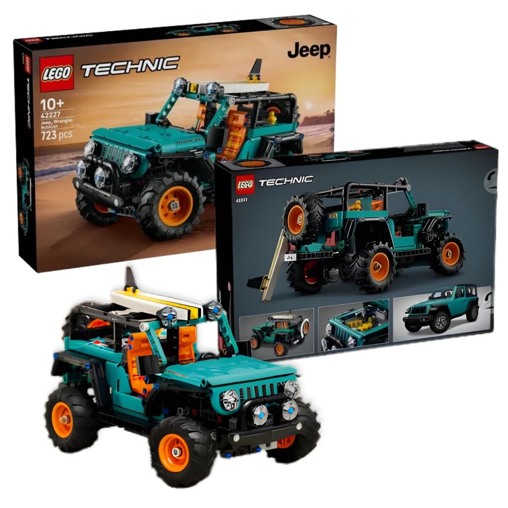 Carro Jeep Wrangler Rubicon Bloco de Montar 723 peças  42227 - LEGO