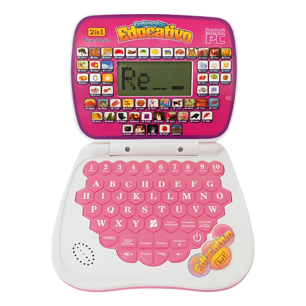 Notebook Educativo Infantil 2 Em 1 Português E Inglês