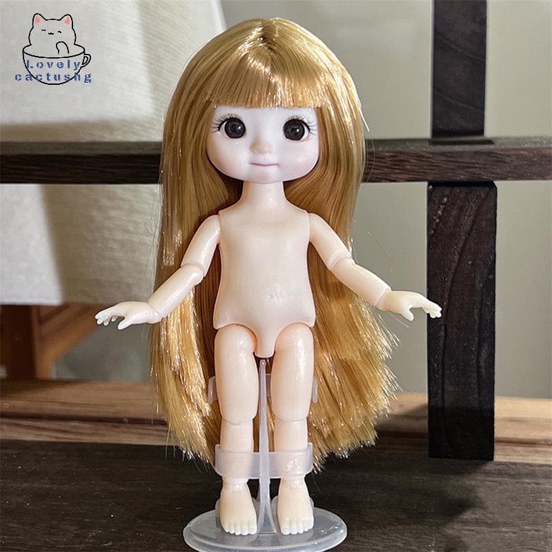 lovelycactushg 1 Peça Boneca De 16 Cm Com Expressões Diferentes , Fofa 1/8 BJD , 13 Bonecas Móveis Articuladas , Brinque