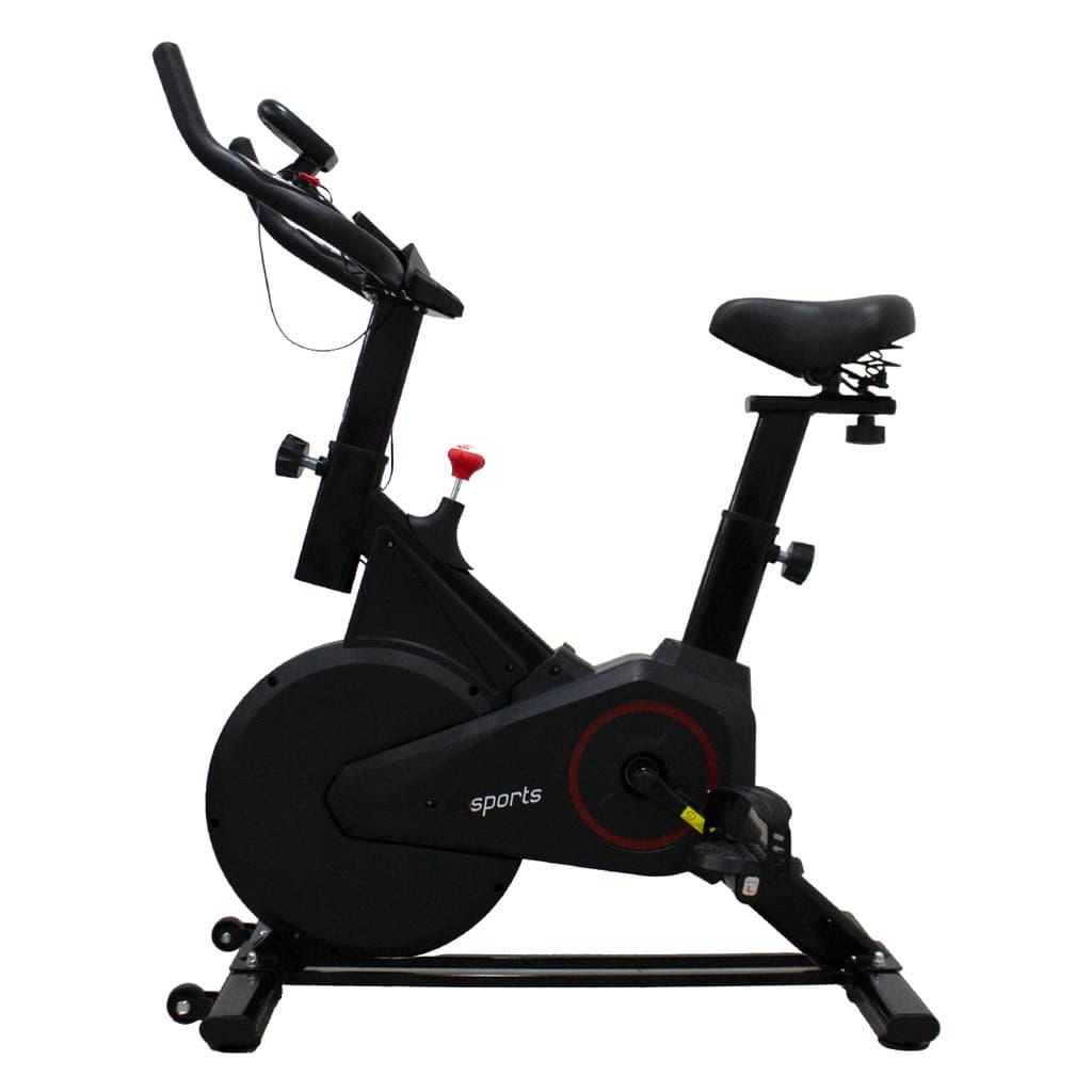 Bicicleta Vertical Ergométrica Spinning Academia Casa Silenciosa Moderna Até 120kg Preta
