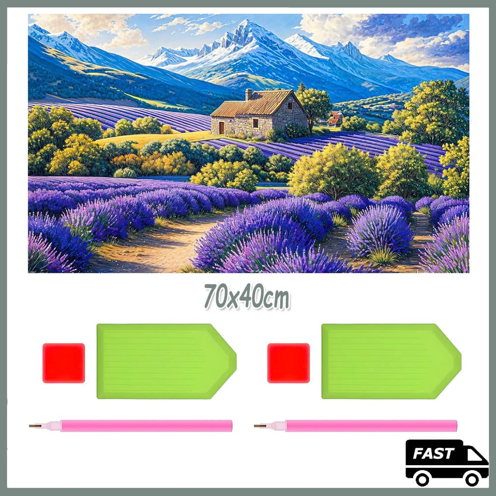 70x40cm 5D DIY Chalé Quadrado Pintura Com Diamante Broca Completa Arte Artesanato Decoração Diamond Painting