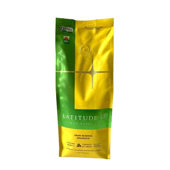 Café Especial Latitude 13 Gran Reserva Orgânico 500g - Em Grãos- Chapada Diamantina