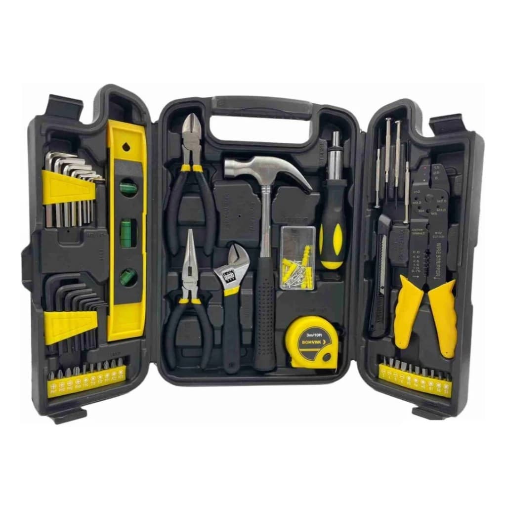 Kit Ferramentas Completo 129 Peças Resistente Compacta Para Manutenção