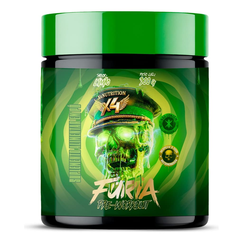 Pré Treino 300g X4 Nutrition Energia Força Explosão Treino Intenso | Máximo Pump, Explosão Muscular e Energia Extrema