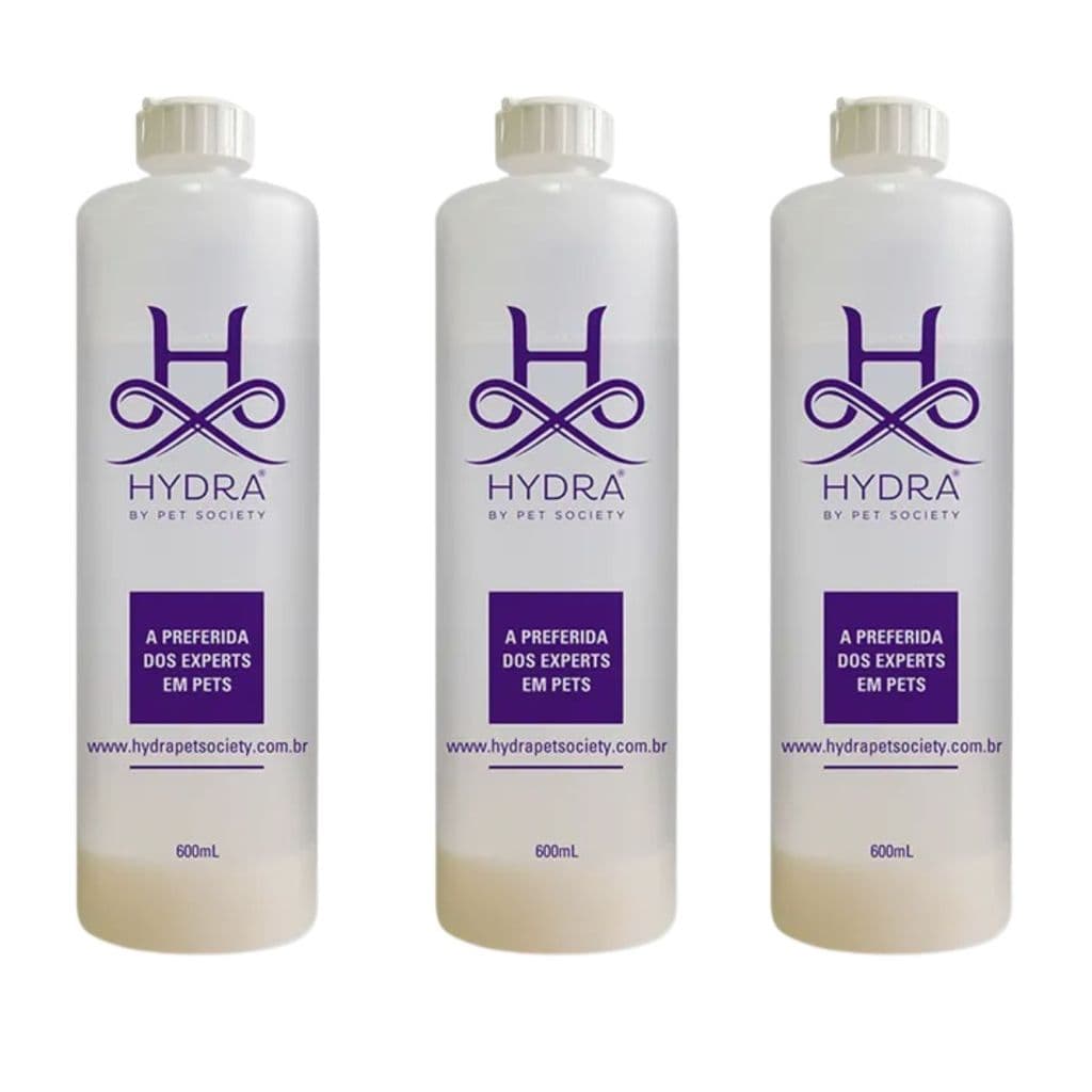 03 Frasco Diluidor para Shampoo e Condicionador Pet Society Hydra 600ML
