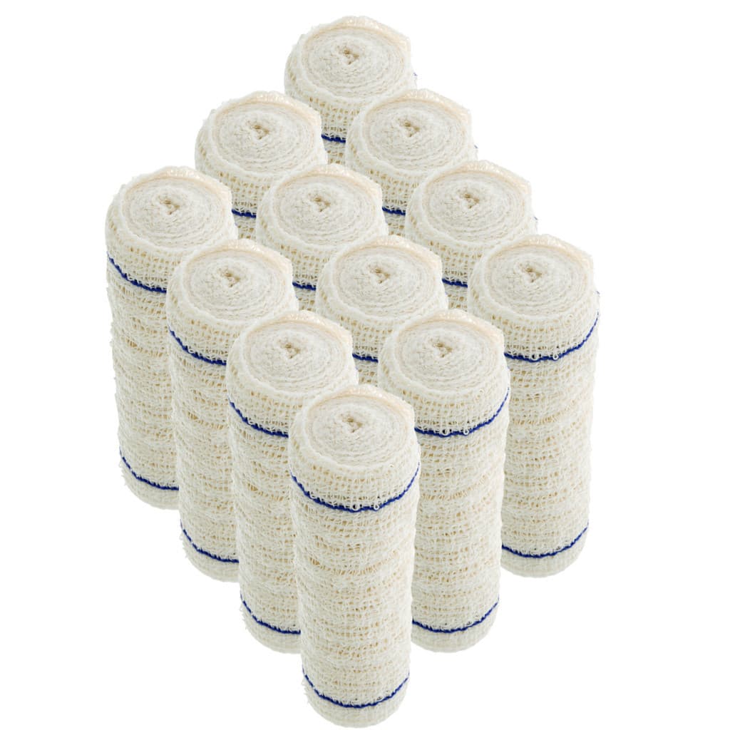 24x rolos atadura de crepom 20cm x 180cm kit 2 pcts com 12 rolos cada bandagem atadura elástica kit