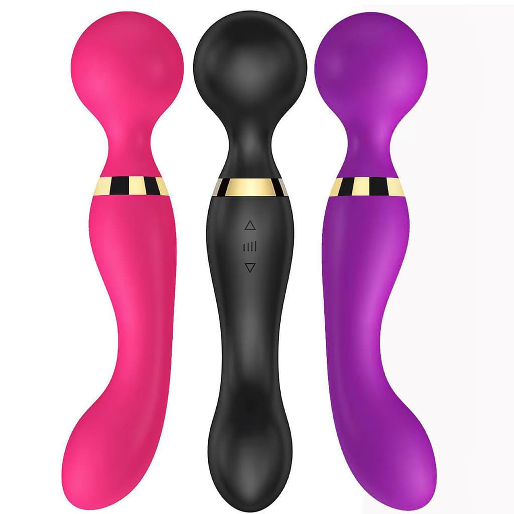 Massageador Elétrico Corporal USB Recarregável 10 Modos Vibração Impermeável Portátil Relaxamento Muscular