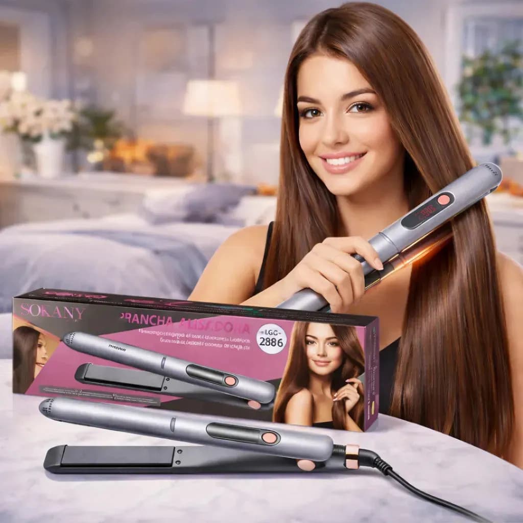 Chapinha Prancha Profissional Cerâmica Cabelo Profissional Alisadora 5 Níveis Bivolt 230° 110v-220v Bivolt