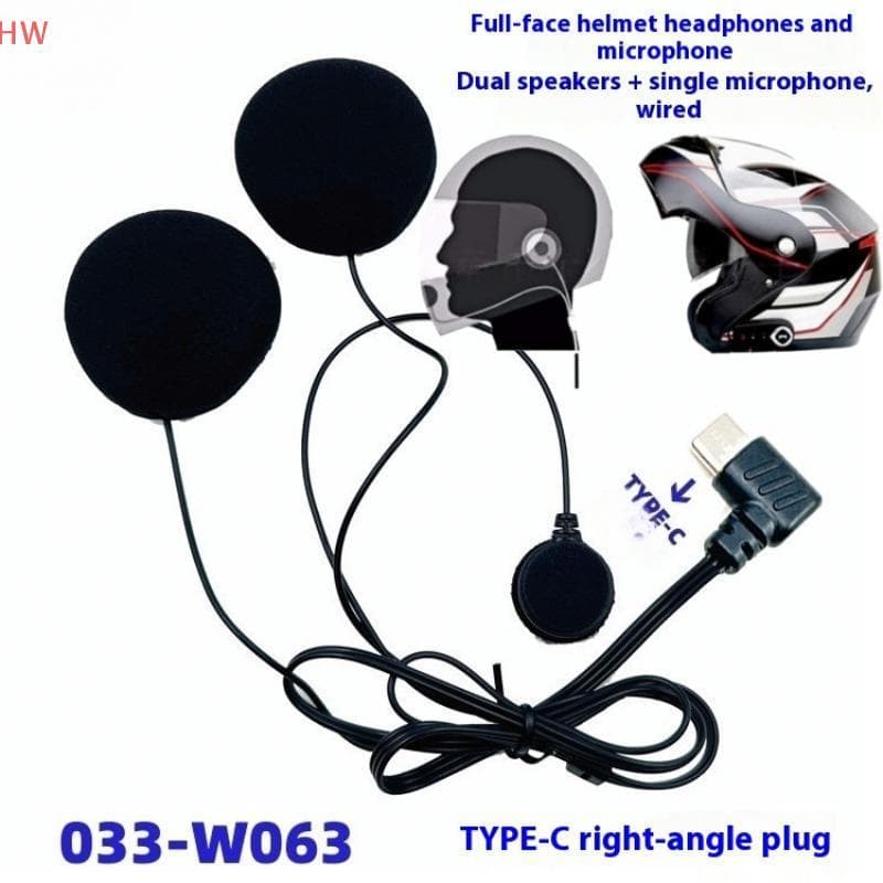 1 Pçs Microfone Macio Para E1/X1 Tipo-C Plug HD Redução De Ruído Motocicleta Rosto Cheio Capacete Fone De Ouvido